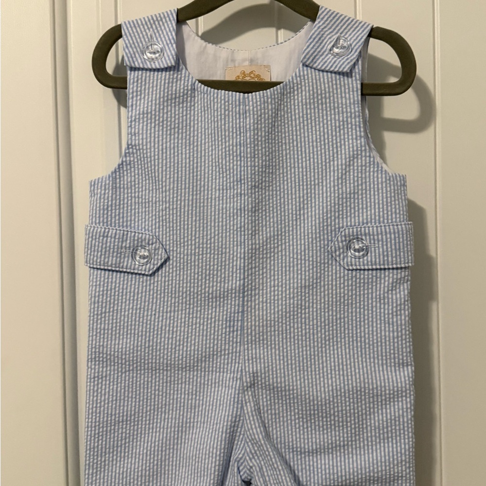 The Beaufort Bonnet Company Blue and White Kids One Piece